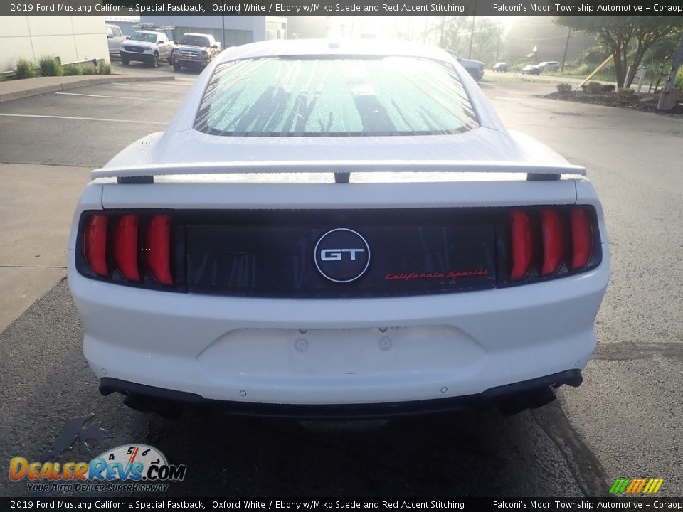 2019 Ford Mustang California Special Fastback Oxford White / Ebony w/Miko Suede and Red Accent Stitching Photo #3