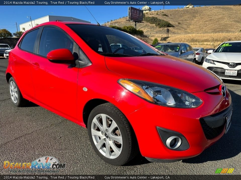 2014 Mazda Mazda2 Touring True Red / Touring Black/Red Photo #1