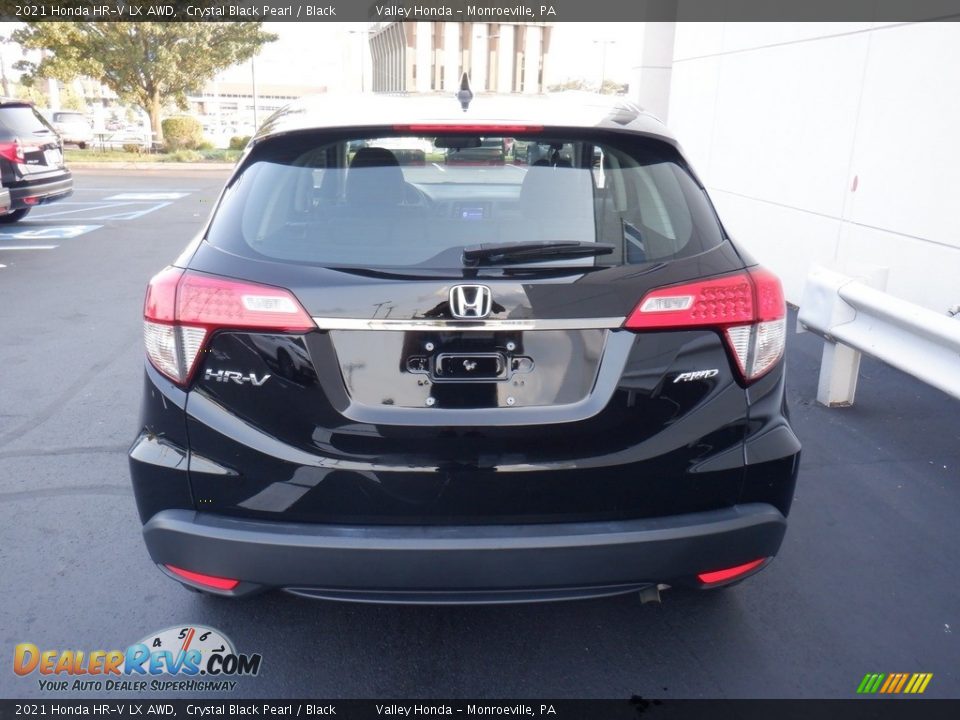 2021 Honda HR-V LX AWD Crystal Black Pearl / Black Photo #8