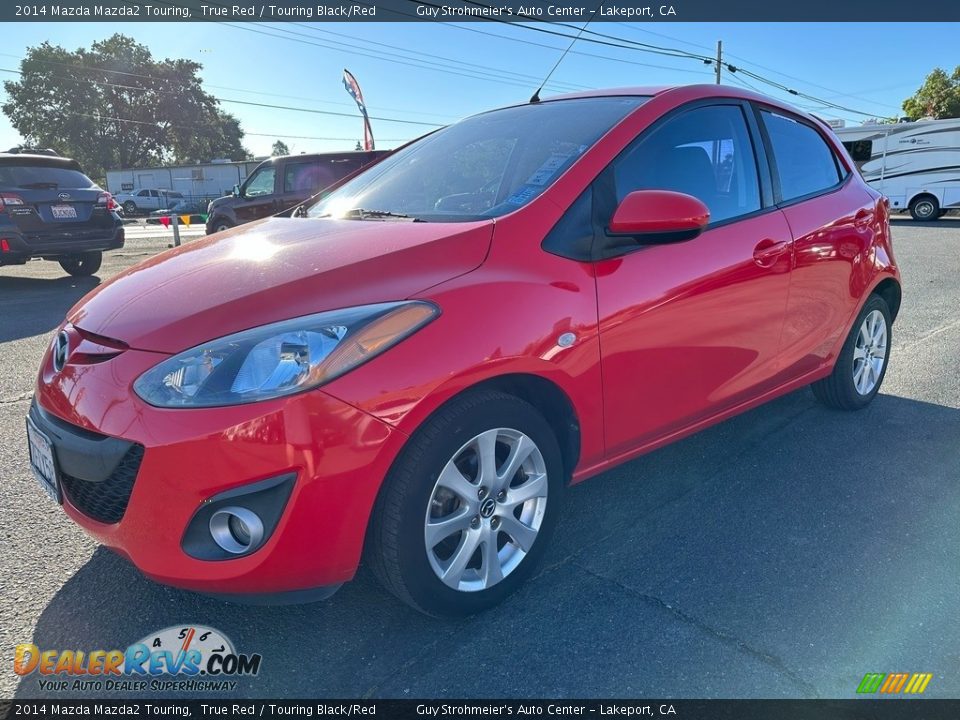 2014 Mazda Mazda2 Touring True Red / Touring Black/Red Photo #3