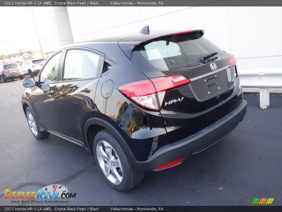 2021 Honda HR-V LX AWD Crystal Black Pearl / Black Photo #9