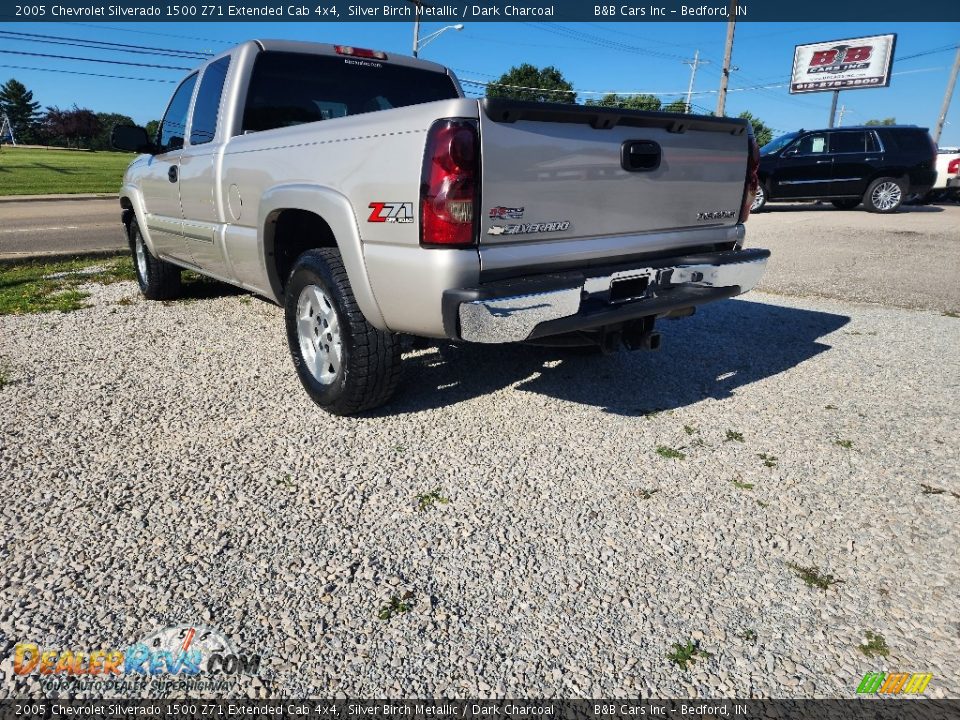 2005 Chevrolet Silverado 1500 Z71 Extended Cab 4x4 Silver Birch Metallic / Dark Charcoal Photo #5