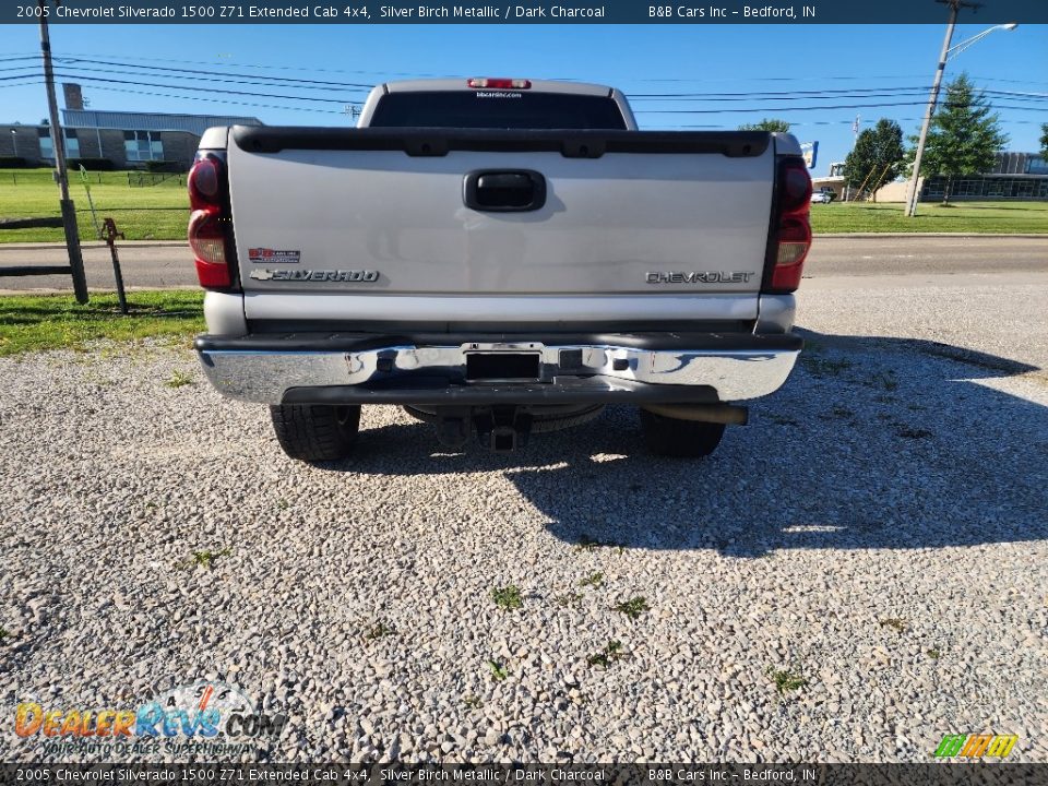 2005 Chevrolet Silverado 1500 Z71 Extended Cab 4x4 Silver Birch Metallic / Dark Charcoal Photo #6