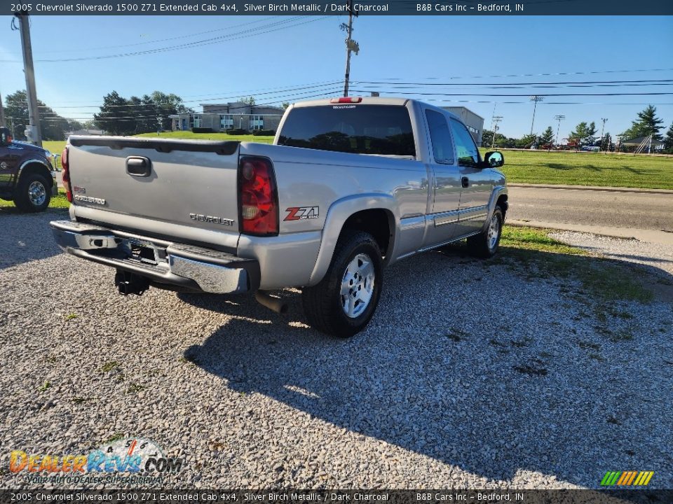 2005 Chevrolet Silverado 1500 Z71 Extended Cab 4x4 Silver Birch Metallic / Dark Charcoal Photo #7