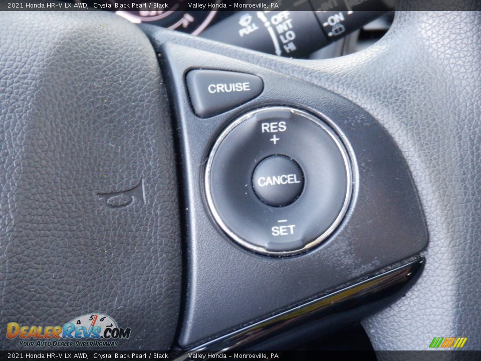 2021 Honda HR-V LX AWD Crystal Black Pearl / Black Photo #23