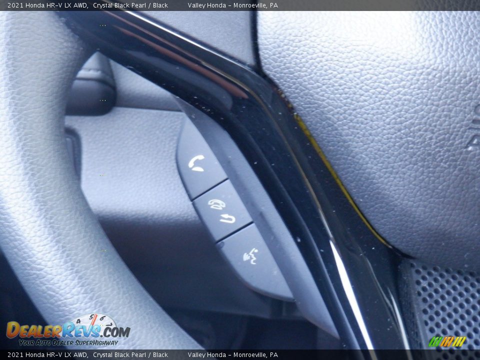 2021 Honda HR-V LX AWD Crystal Black Pearl / Black Photo #24