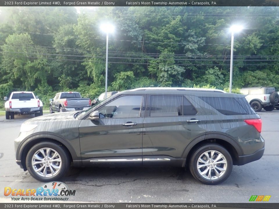 2023 Ford Explorer Limited 4WD Forged Green Metallic / Ebony Photo #6