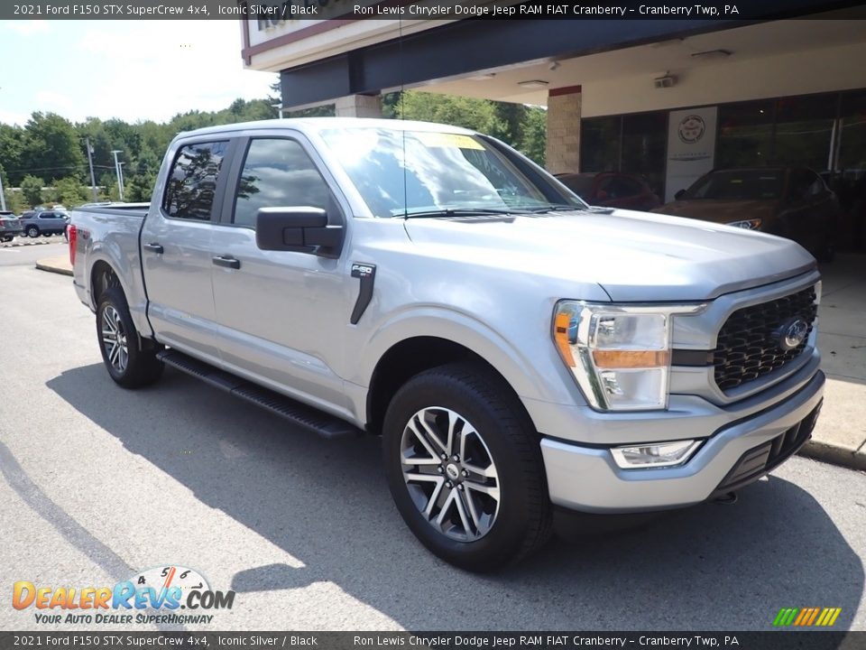 2021 Ford F150 STX SuperCrew 4x4 Iconic Silver / Black Photo #2