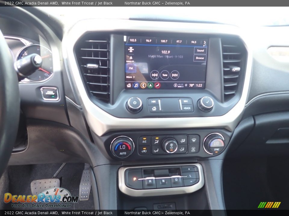 Controls of 2022 GMC Acadia Denali AWD Photo #25