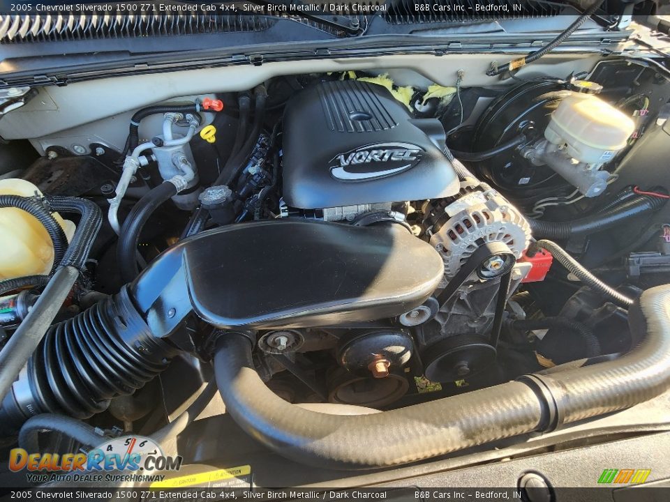 2005 Chevrolet Silverado 1500 Z71 Extended Cab 4x4 Silver Birch Metallic / Dark Charcoal Photo #27