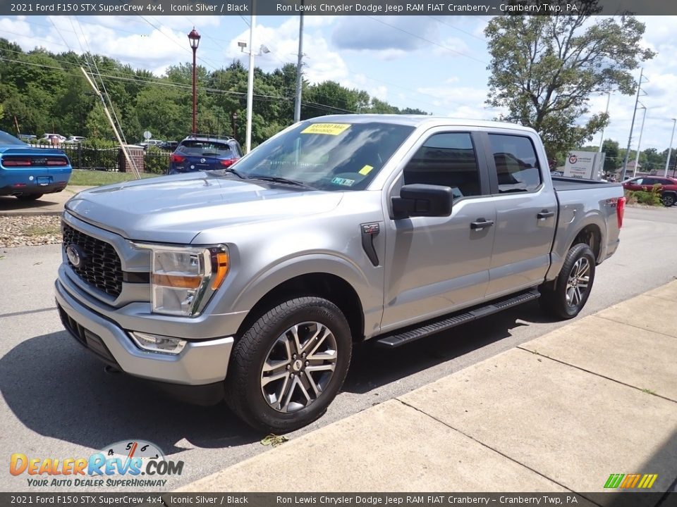 2021 Ford F150 STX SuperCrew 4x4 Iconic Silver / Black Photo #4