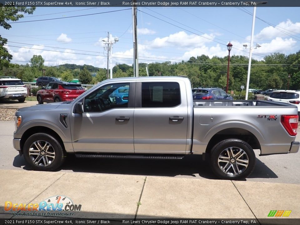 2021 Ford F150 STX SuperCrew 4x4 Iconic Silver / Black Photo #5