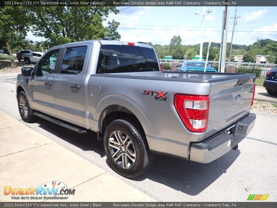 2021 Ford F150 STX SuperCrew 4x4 Iconic Silver / Black Photo #6