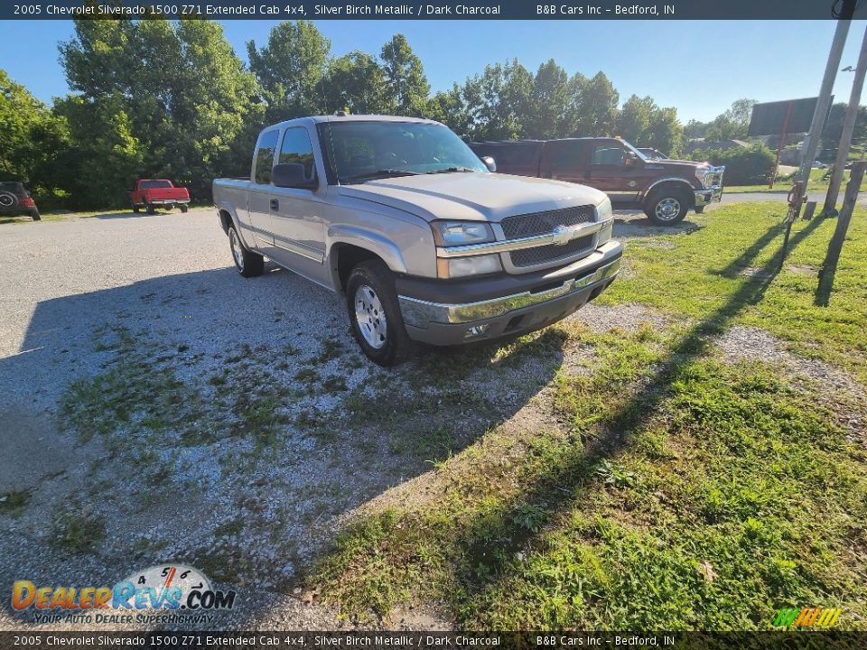 2005 Chevrolet Silverado 1500 Z71 Extended Cab 4x4 Silver Birch Metallic / Dark Charcoal Photo #29