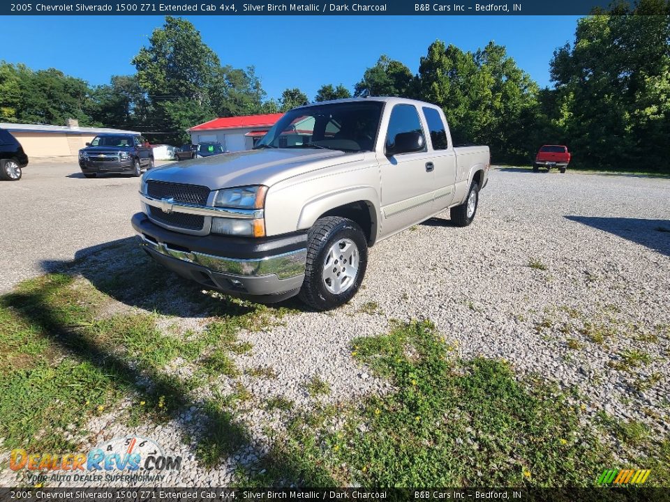 2005 Chevrolet Silverado 1500 Z71 Extended Cab 4x4 Silver Birch Metallic / Dark Charcoal Photo #30