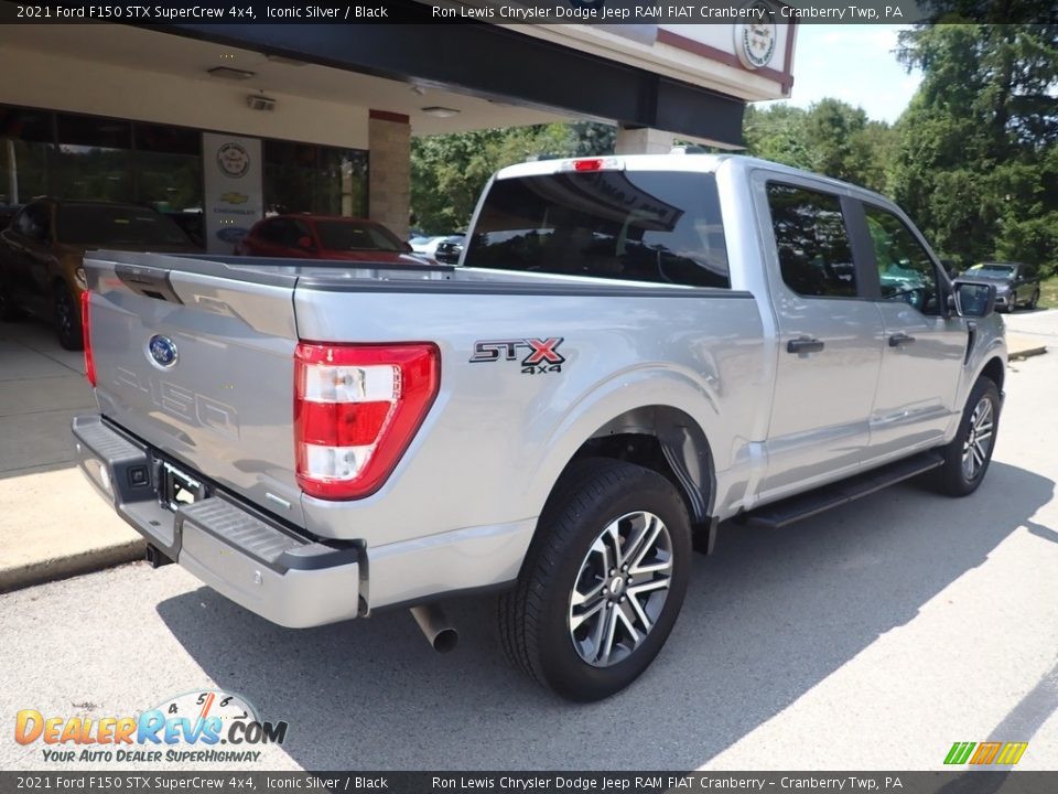 2021 Ford F150 STX SuperCrew 4x4 Iconic Silver / Black Photo #8