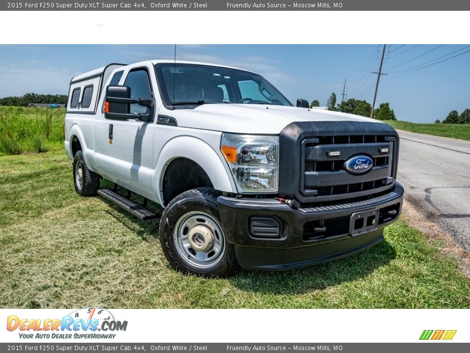 2015 Ford F250 Super Duty XLT Super Cab 4x4 Oxford White / Steel Photo #1