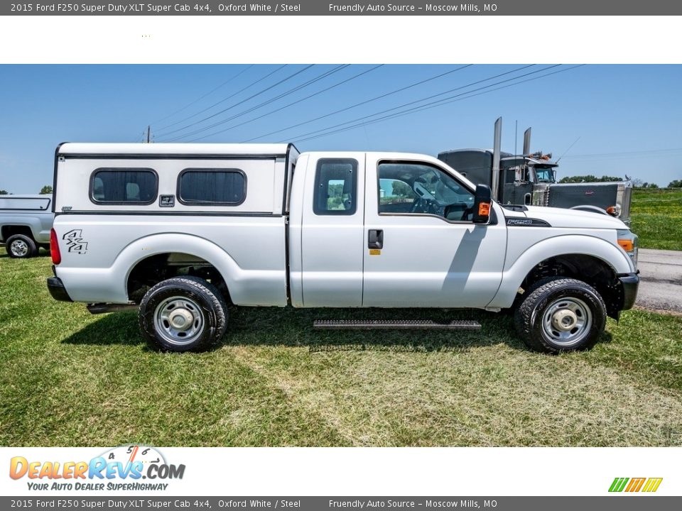 2015 Ford F250 Super Duty XLT Super Cab 4x4 Oxford White / Steel Photo #3