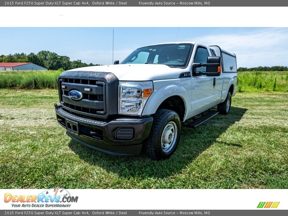 2015 Ford F250 Super Duty XLT Super Cab 4x4 Oxford White / Steel Photo #8