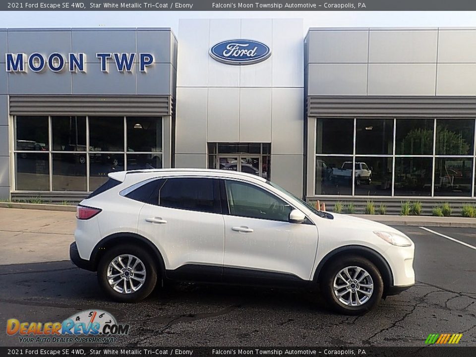 Star White Metallic Tri-Coat 2021 Ford Escape SE 4WD Photo #1