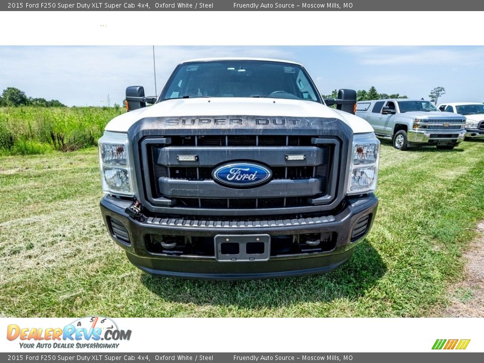 2015 Ford F250 Super Duty XLT Super Cab 4x4 Oxford White / Steel Photo #9