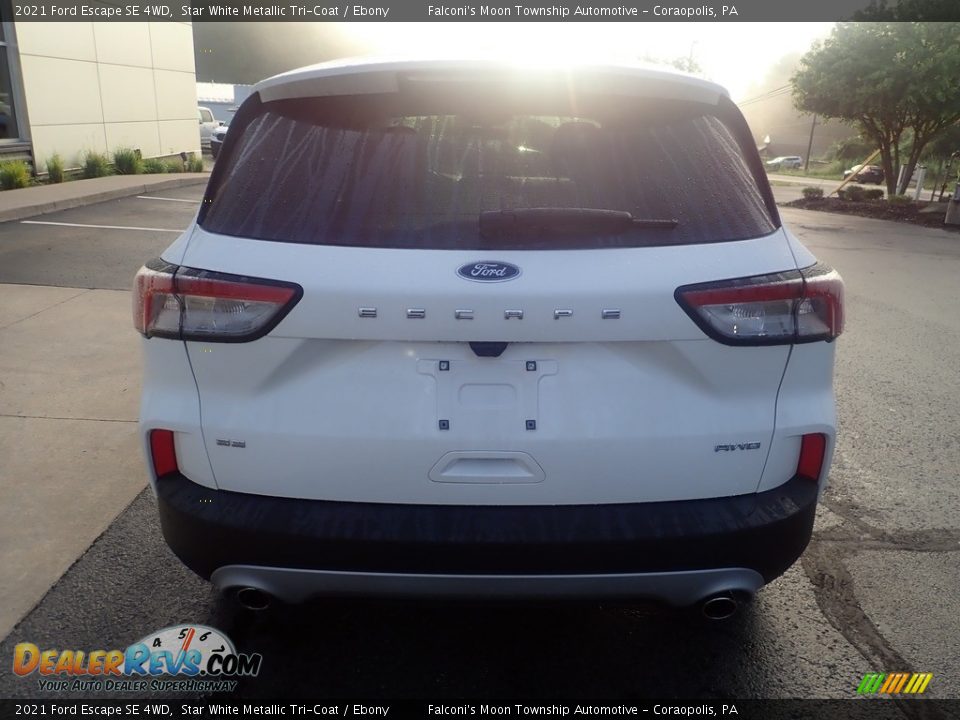 2021 Ford Escape SE 4WD Star White Metallic Tri-Coat / Ebony Photo #3