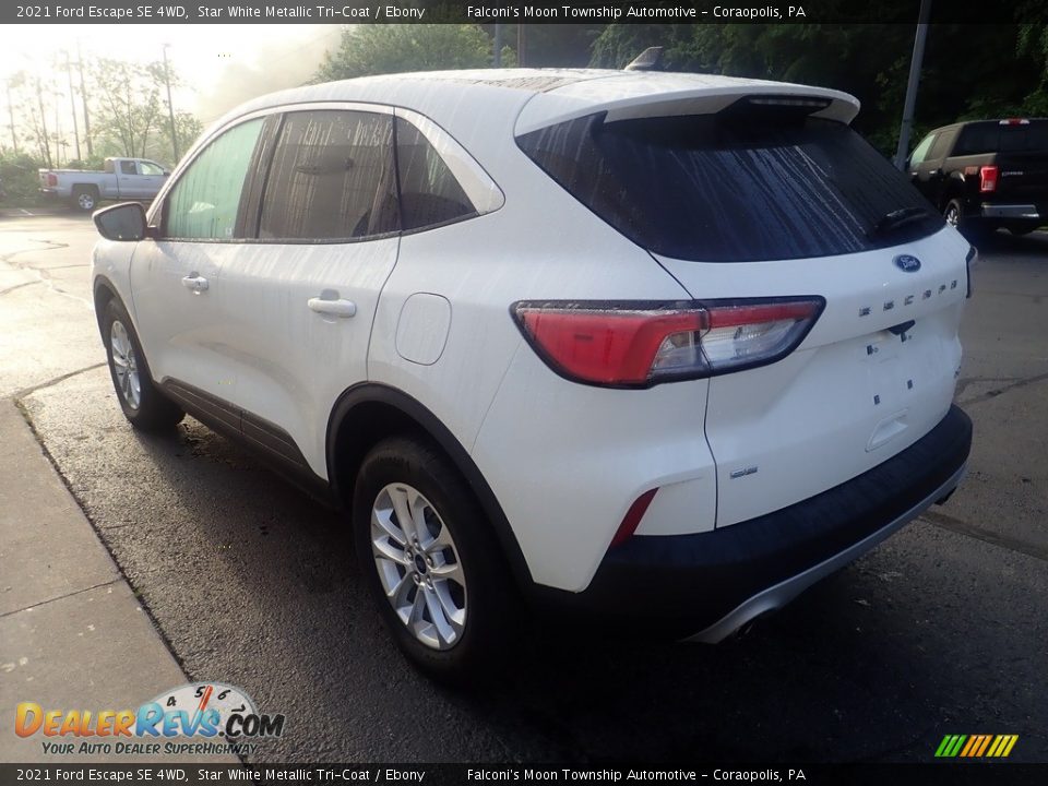 2021 Ford Escape SE 4WD Star White Metallic Tri-Coat / Ebony Photo #5