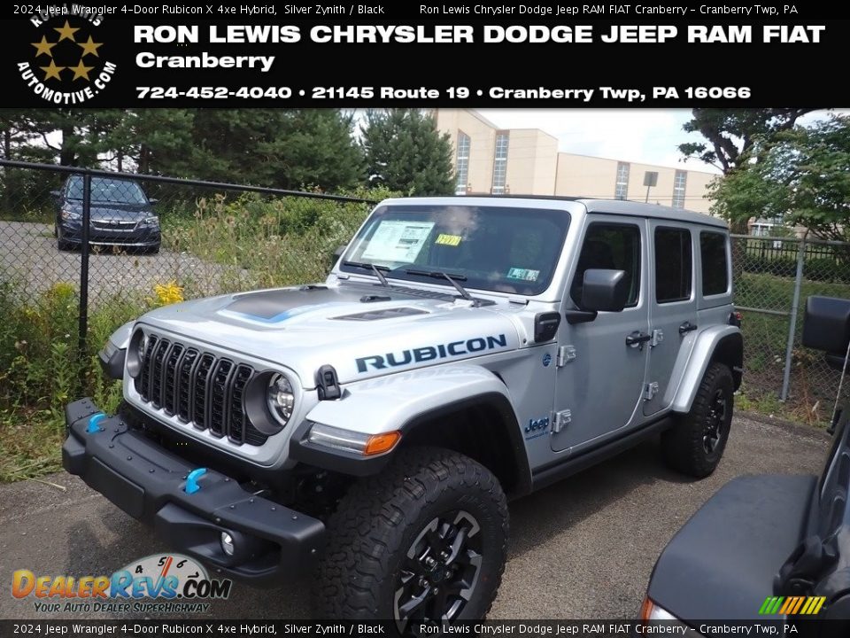 2024 Jeep Wrangler 4-Door Rubicon X 4xe Hybrid Silver Zynith / Black Photo #1