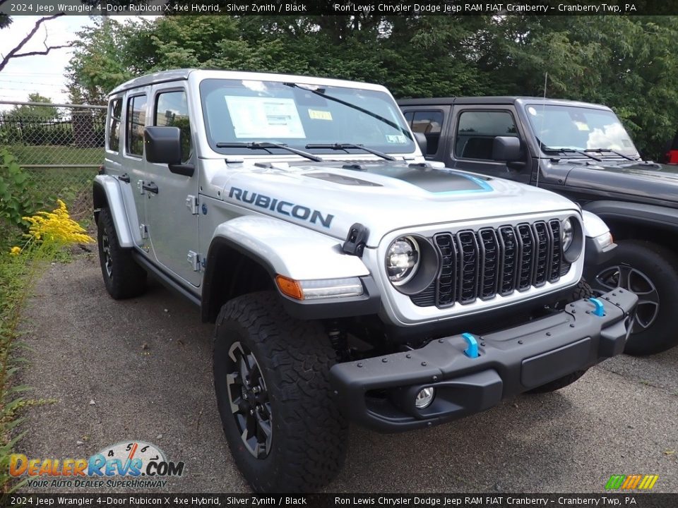 Front 3/4 View of 2024 Jeep Wrangler 4-Door Rubicon X 4xe Hybrid Photo #3