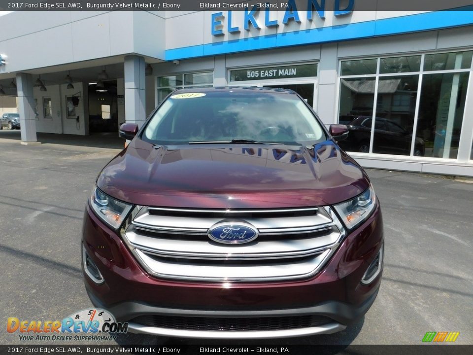 2017 Ford Edge SEL AWD Burgundy Velvet Metallic / Ebony Photo #4