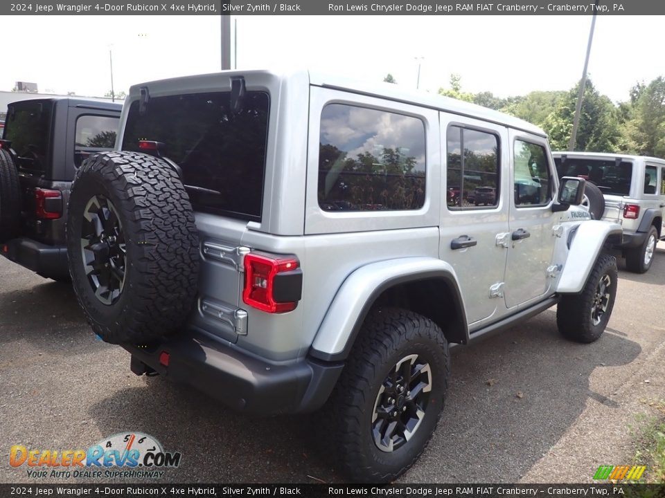 2024 Jeep Wrangler 4-Door Rubicon X 4xe Hybrid Silver Zynith / Black Photo #4