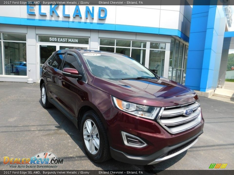 2017 Ford Edge SEL AWD Burgundy Velvet Metallic / Ebony Photo #5