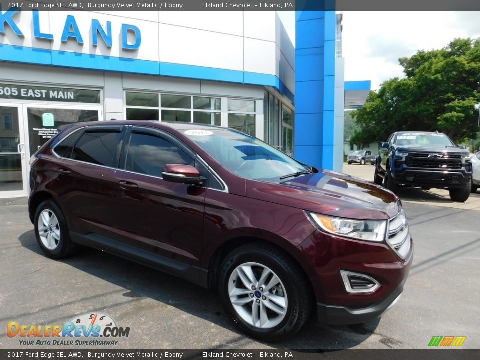 2017 Ford Edge SEL AWD Burgundy Velvet Metallic / Ebony Photo #6