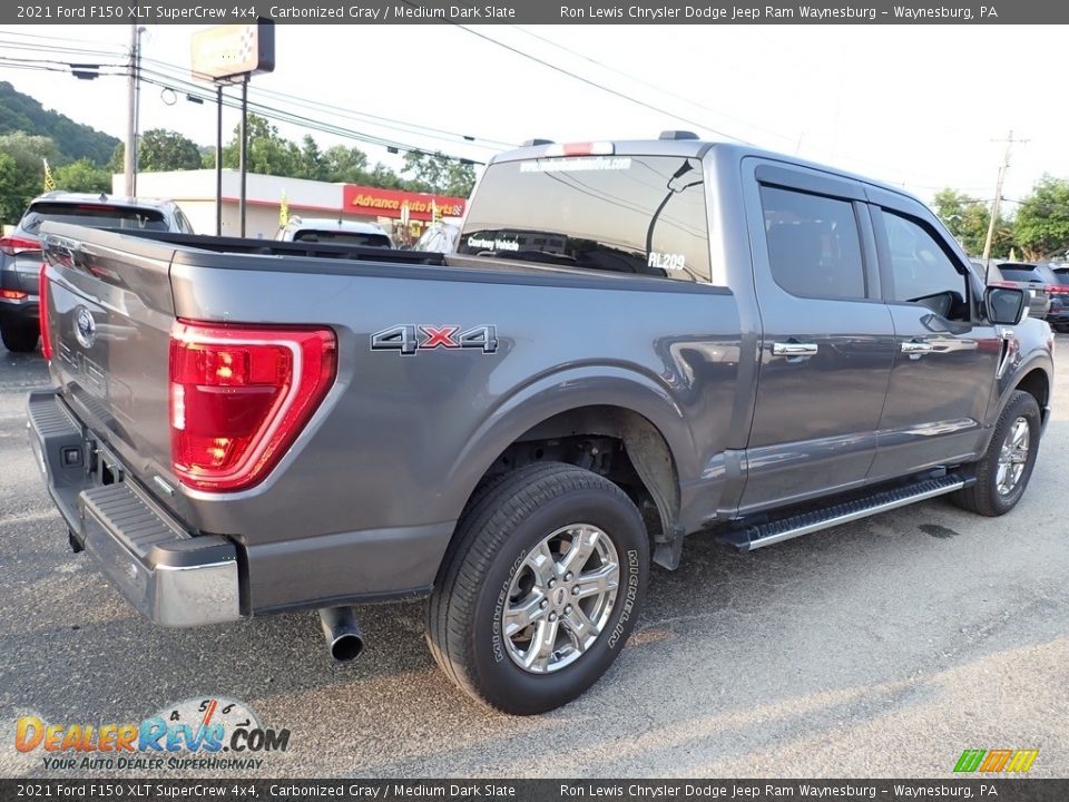 2021 Ford F150 XLT SuperCrew 4x4 Carbonized Gray / Medium Dark Slate Photo #6