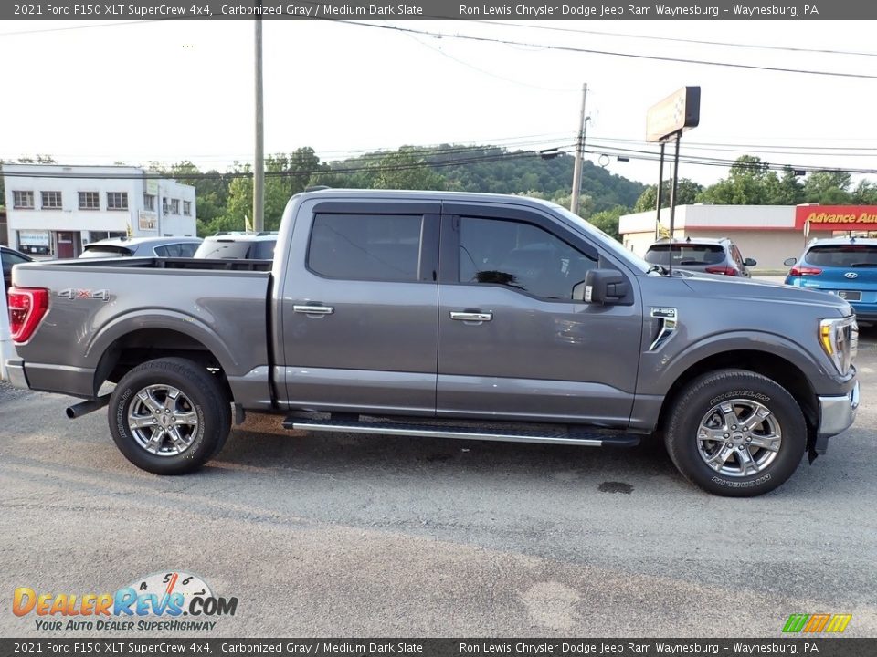 2021 Ford F150 XLT SuperCrew 4x4 Carbonized Gray / Medium Dark Slate Photo #7