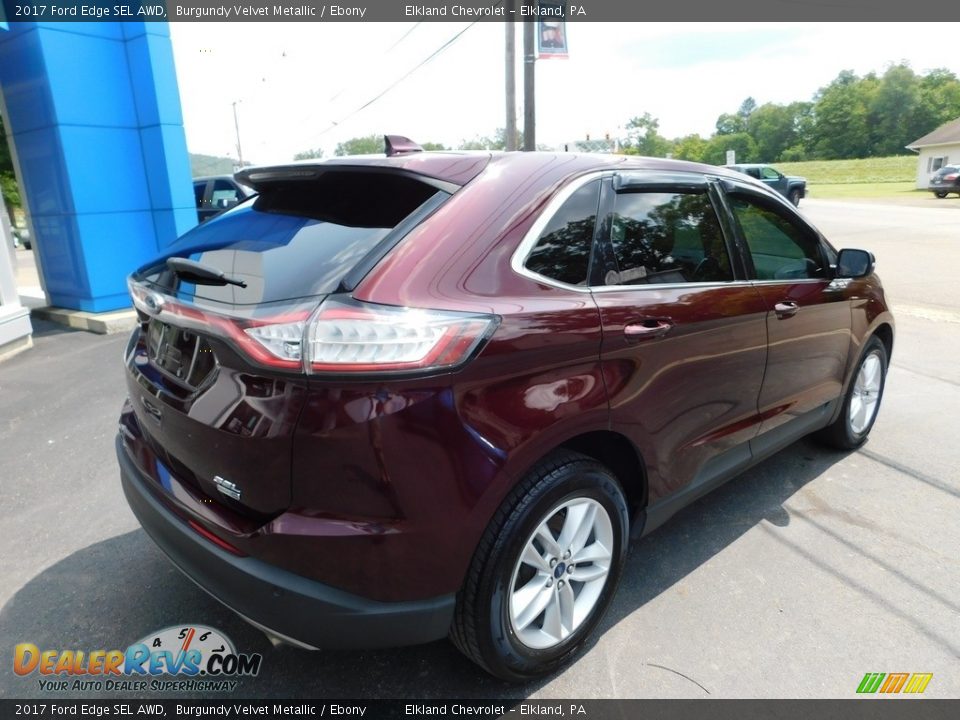 2017 Ford Edge SEL AWD Burgundy Velvet Metallic / Ebony Photo #9