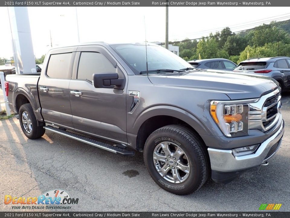 2021 Ford F150 XLT SuperCrew 4x4 Carbonized Gray / Medium Dark Slate Photo #8