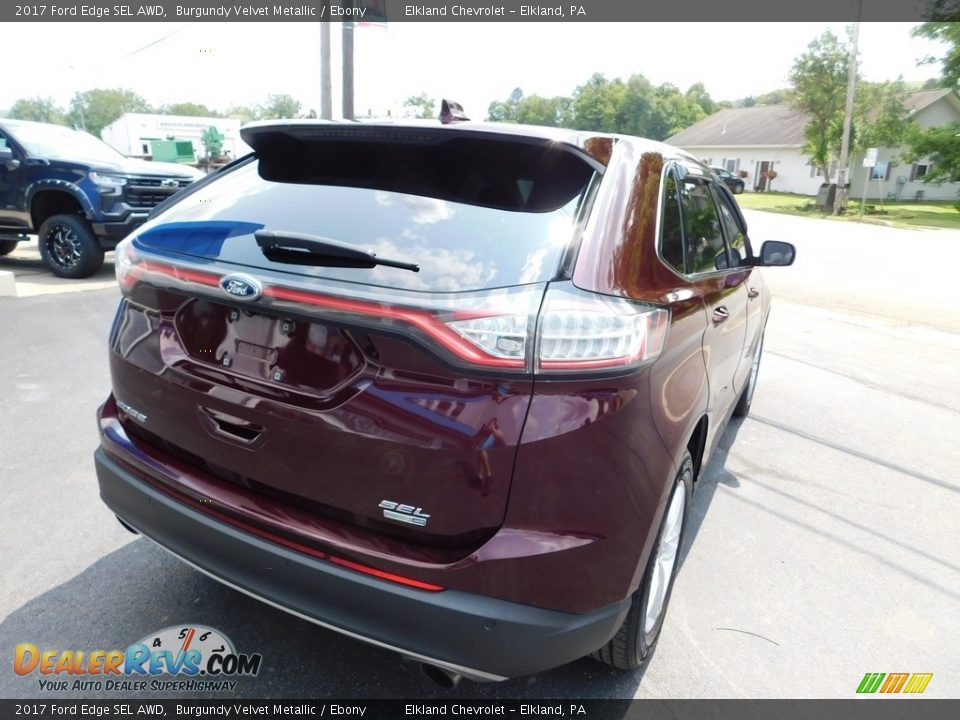 2017 Ford Edge SEL AWD Burgundy Velvet Metallic / Ebony Photo #10