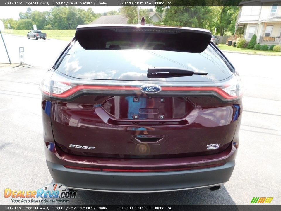 2017 Ford Edge SEL AWD Burgundy Velvet Metallic / Ebony Photo #11