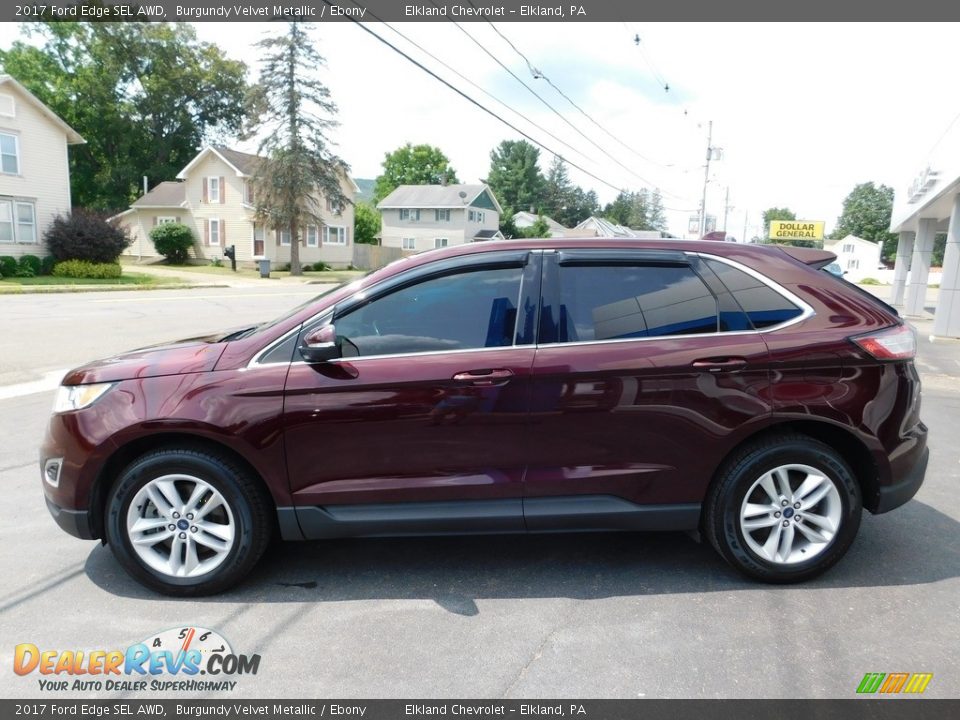 2017 Ford Edge SEL AWD Burgundy Velvet Metallic / Ebony Photo #12