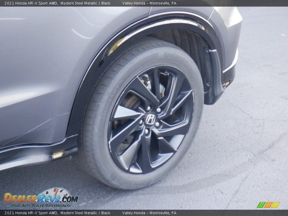 2021 Honda HR-V Sport AWD Modern Steel Metallic / Black Photo #3