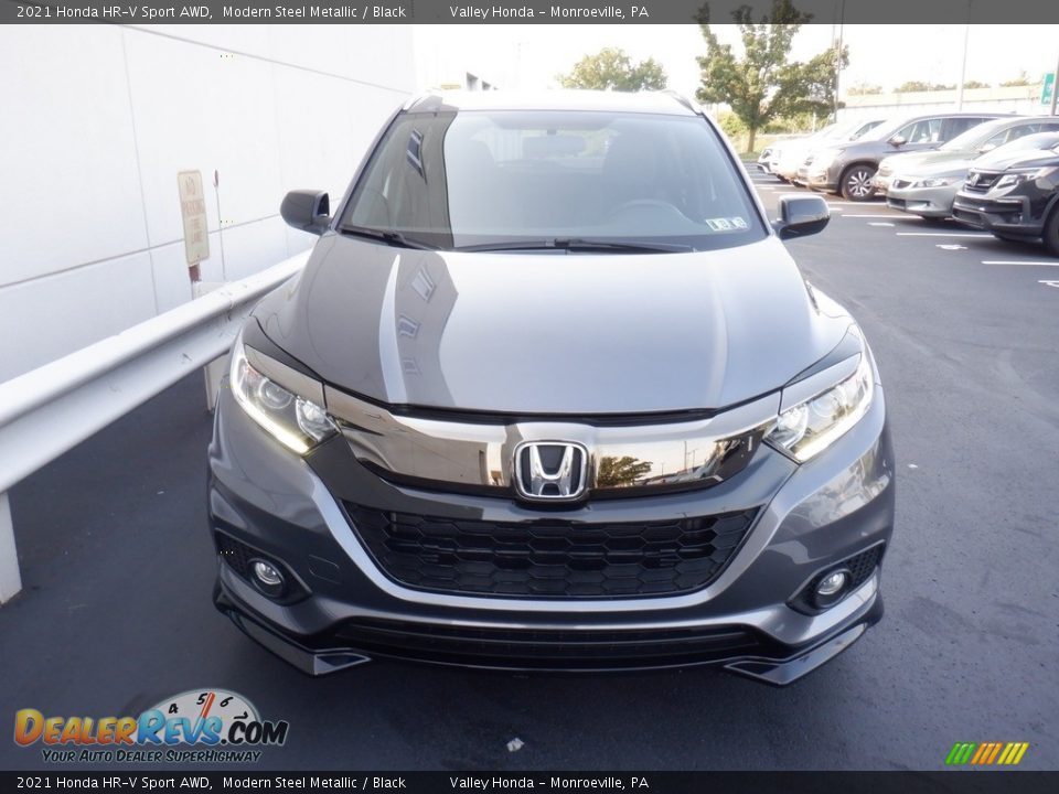 2021 Honda HR-V Sport AWD Modern Steel Metallic / Black Photo #4