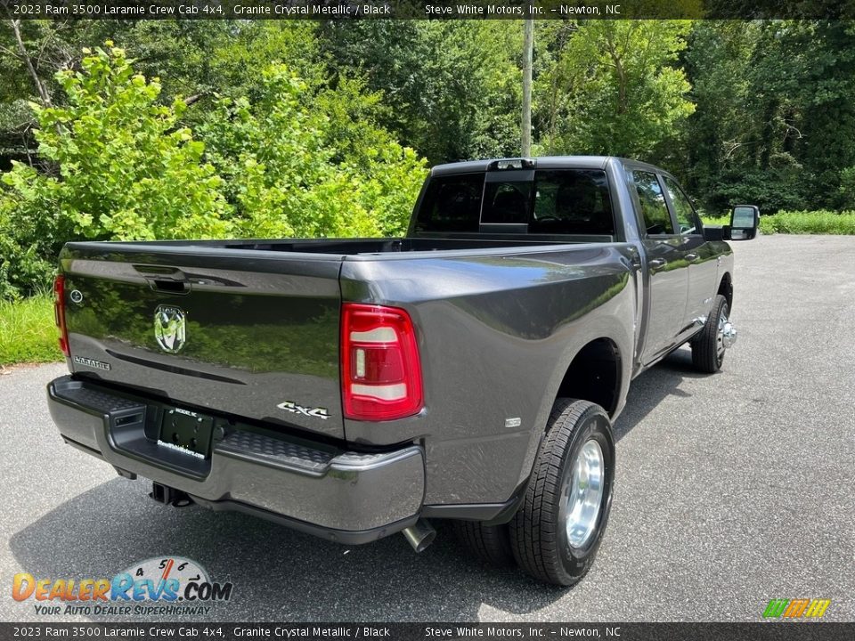 2023 Ram 3500 Laramie Crew Cab 4x4 Granite Crystal Metallic / Black Photo #6