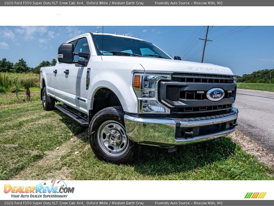 2020 Ford F350 Super Duty XLT Crew Cab 4x4 Oxford White / Medium Earth Gray Photo #1