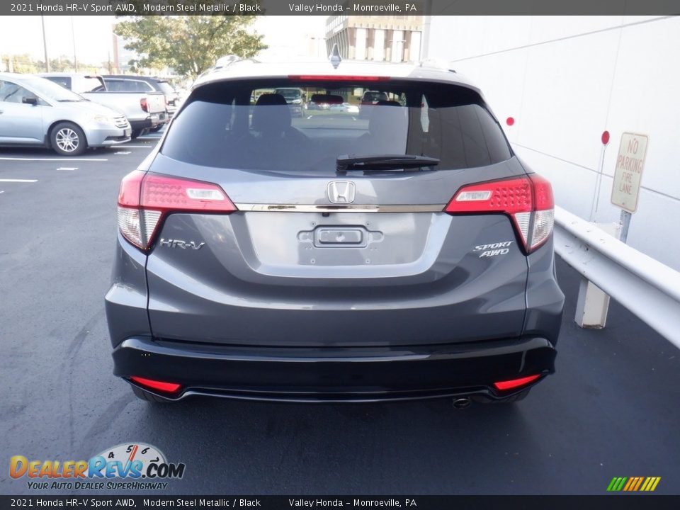 2021 Honda HR-V Sport AWD Modern Steel Metallic / Black Photo #7