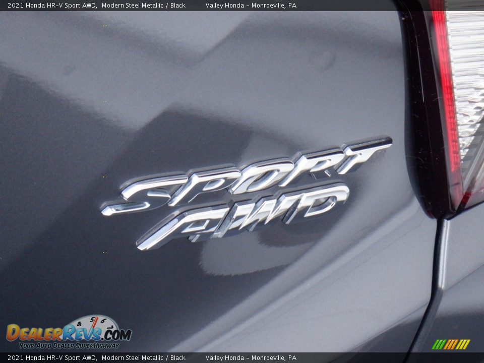 2021 Honda HR-V Sport AWD Modern Steel Metallic / Black Photo #8
