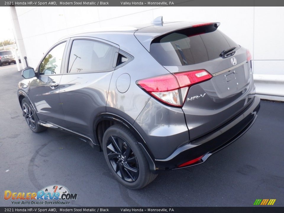 2021 Honda HR-V Sport AWD Modern Steel Metallic / Black Photo #9