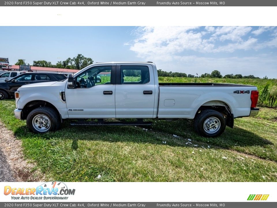 2020 Ford F350 Super Duty XLT Crew Cab 4x4 Oxford White / Medium Earth Gray Photo #7