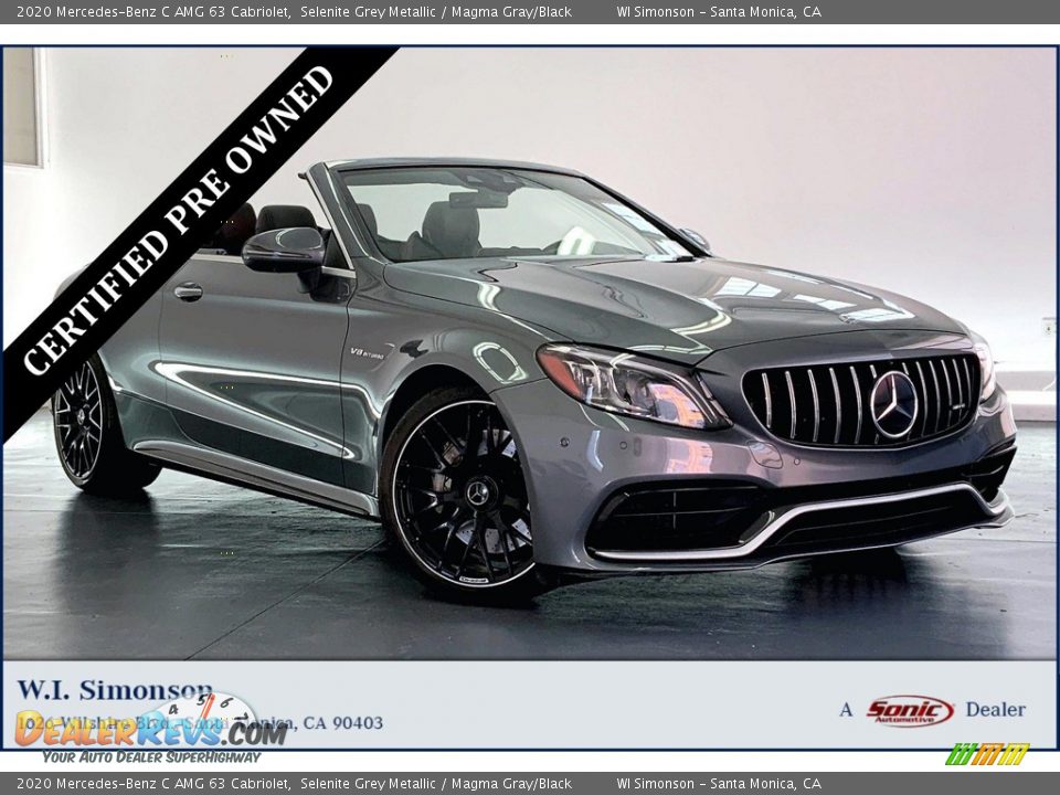 2020 Mercedes-Benz C AMG 63 Cabriolet Selenite Grey Metallic / Magma Gray/Black Photo #1