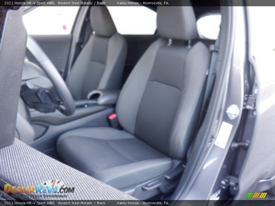 2021 Honda HR-V Sport AWD Modern Steel Metallic / Black Photo #13